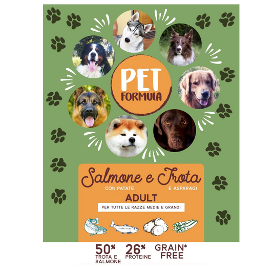 _10 KG PETFORMULA SALMONE TROTA PATATE IPOALLERGENICO